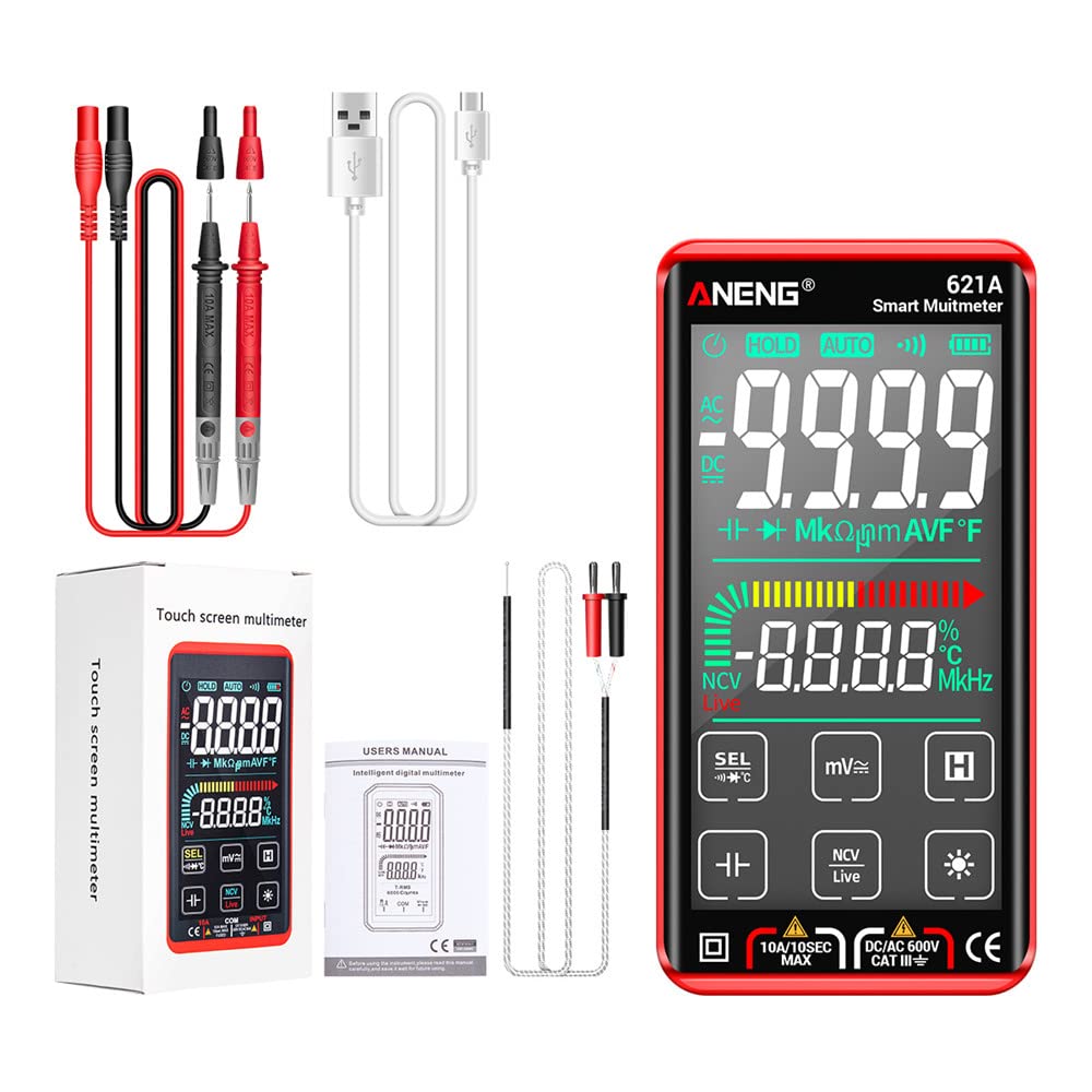 621A Smart Digital Multimeter Touch Screen Multimetro Tester